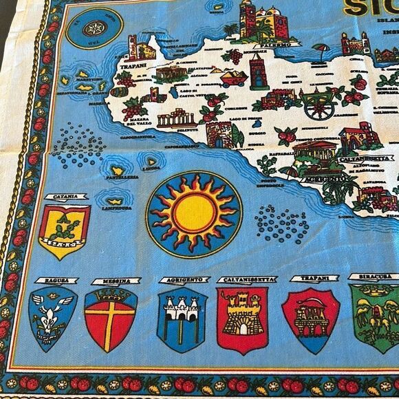 SICILY Tea Towel NEW - Picture 3 of 5